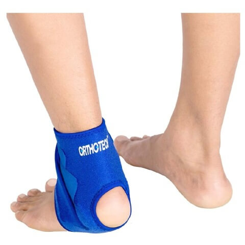 Orthotech Ankle Support With Straps (OR4111), Blue Free Size Orthotech Ankle Support With Straps (OR4111), Blue Free Size
