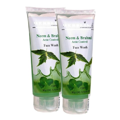 Herbline Neem Brahmi Face Wash - Pack of 2, 100 ml for Oily & Acne Skin Herbline Neem Brahmi Face Wash - Pack of 2, 100 ml for Oily & Acne Skin