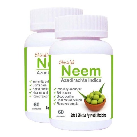 Shivalik Herbals Neem - Pack of 2, 60 capsules Shivalik Herbals Neem - Pack of 2, 60 capsules