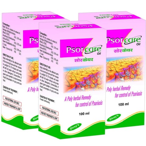 Shreys Psorcare Oil - Pack of 3, 100 ml Shreys Psorcare Oil - Pack of 3, 100 ml