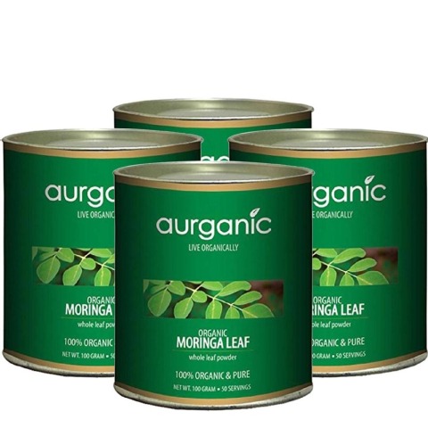 Aurganic Moringa Leaf - Pack of 4, 100 g Aurganic Moringa Leaf - Pack of 4, 100 g