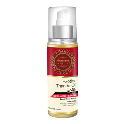 Morpheme Remedies Exotica Thanda Hair Oil, 100 ml All Type Hair Morpheme Remedies Exotica Thanda Hair Oil, 100 ml All Type Hair