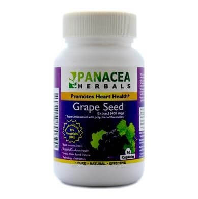 Panacea Herbals Grape Seed Extract (400 mg), 60 capsules Panacea Herbals Grape Seed Extract (400 mg), 60 capsules