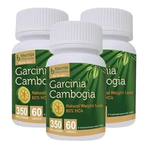Bhumija Garcinia Cambogia (350 mg) - Pack of 3, 60 capsules Bhumija Garcinia Cambogia (350 mg) - Pack of 3, 60 capsules
