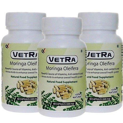 Vetra Moringa Oleifera - Pack of 3 60 capsules Vetra Moringa Oleifera - Pack of 3 60 capsules