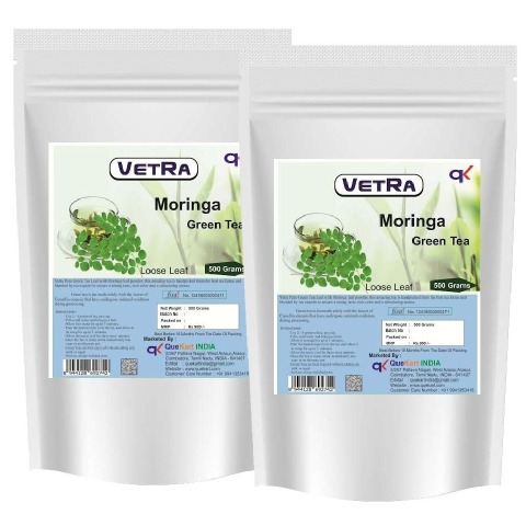 Vetra Moringa Green Tea Loose Leaf - Pack of 2 0.5 kg Unflavoured Vetra Moringa Green Tea Loose Leaf - Pack of 2 0.5 kg Unflavoured