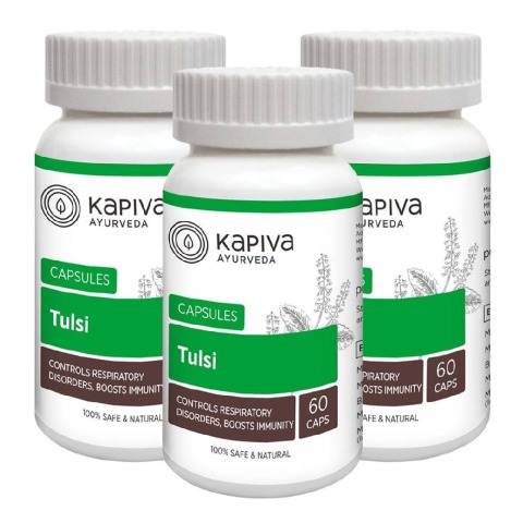 Kapiva Tulsi - Pack of 3 60 capsules Kapiva Tulsi - Pack of 3 60 capsules