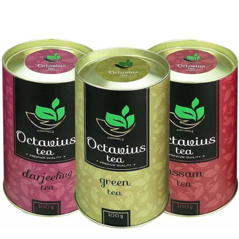 Combo of 3 Octavius Whole Leaf Tea in Premium Gift Cans Combo of 3 Octavius Whole Leaf Tea in Premium Gift Cans
