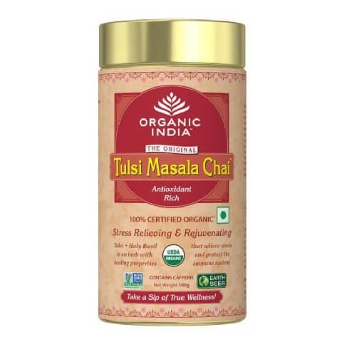 Organic India Tulsi Masala Chai Tea, Tulsi 0.1 kg Organic India Tulsi Masala Chai Tea, Tulsi 0.1 kg