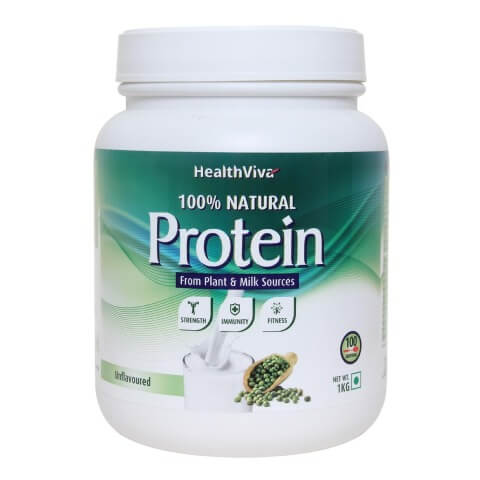 HealthViva 100% Natural Protein, 2.2 lb Unflavoured HealthViva 100% Natural Protein, 2.2 lb Unflavoured