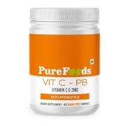 PureFoods Vit C PB Vitamin C + ZInc Sugar Free Gummies for Kids 60 gummies Orange