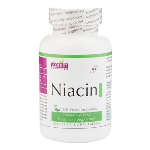 Zenith Nutrition Niacin, Unflavoured 100 veggie capsule(s) Zenith Nutrition Niacin, Unflavoured 100 veggie capsule(s)