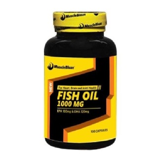 MuscleBlaze Fish Oil (1000 mg) SPL, 100 softgels