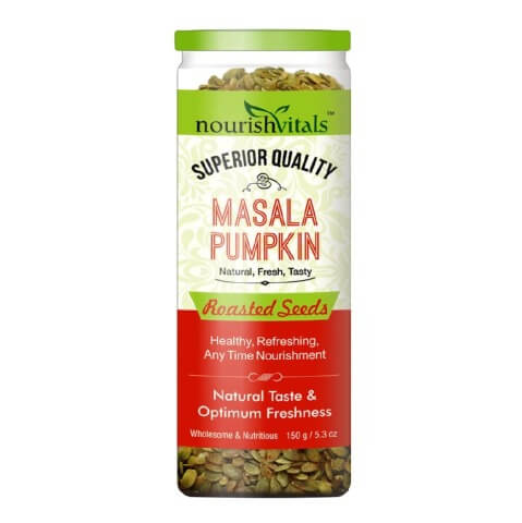 NourishVitals Masala Pumpkin Roasted Seeds, Unflavoured 0.150 kg NourishVitals Masala Pumpkin Roasted Seeds, Unflavoured 0.150 kg
