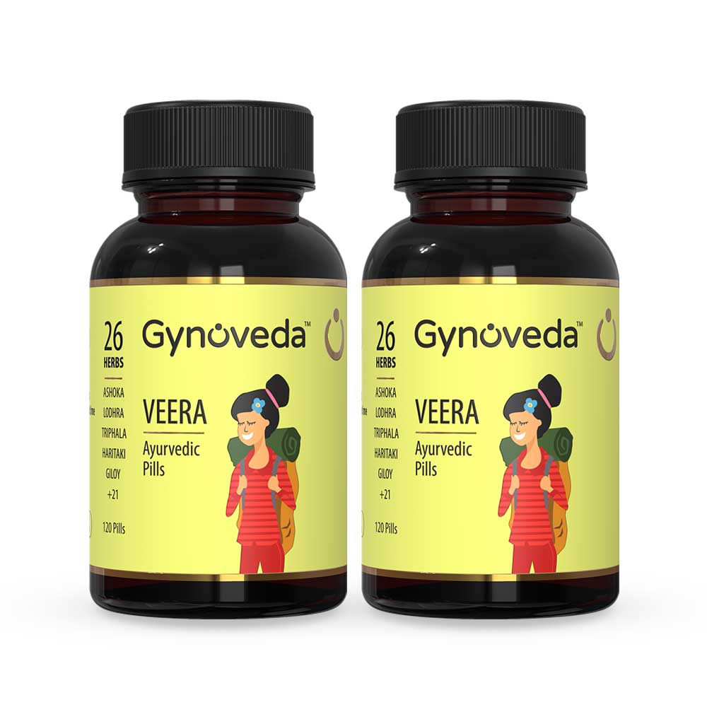 1 - Gynoveda Veera Ayurvedic Pills - Pack of 2,  60 tablet(s) 