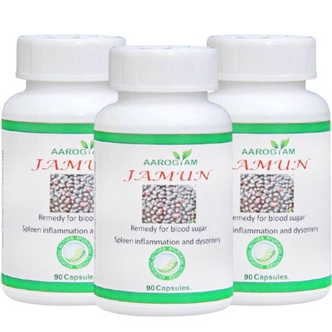 Aarogyam Jamun, 90 capsules - Pack of 3 Aarogyam Jamun, 90 capsules - Pack of 3