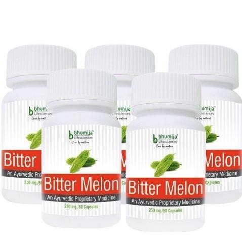 Bhumija Bitter Melon, 60 capsules - Pack of 5 Bhumija Bitter Melon, 60 capsules - Pack of 5