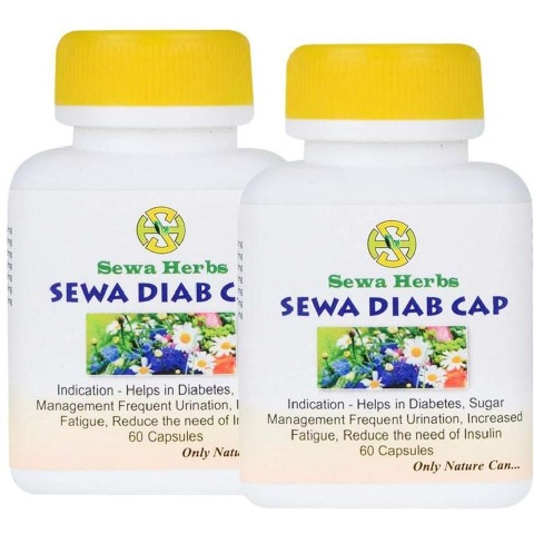 Sewa Herbs Diab, 60 capsules - Pack of 2 Sewa Herbs Diab, 60 capsules - Pack of 2