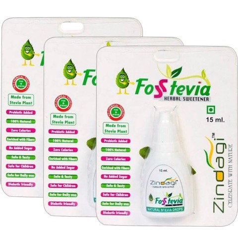 Zindagi Fosstevia Liquid Drops - Pack of 3, 15 ml Zindagi Fosstevia Liquid Drops - Pack of 3, 15 ml