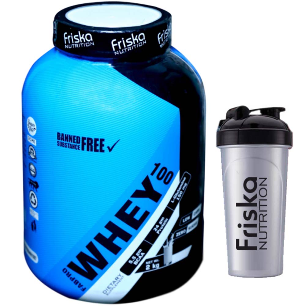 1 - Friska Nutrition Fabpro Whey 100,  4.4 lb  Cafe Mocha 