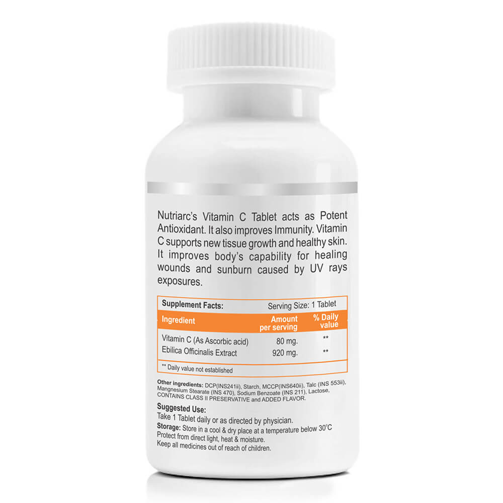 2 - Nutriarc Wellness Vitamin C 1000 mg,  60 capsules  Unflavoured 
