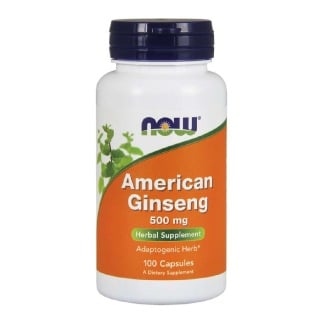 Now American Ginseng (500mg), 100 capsules