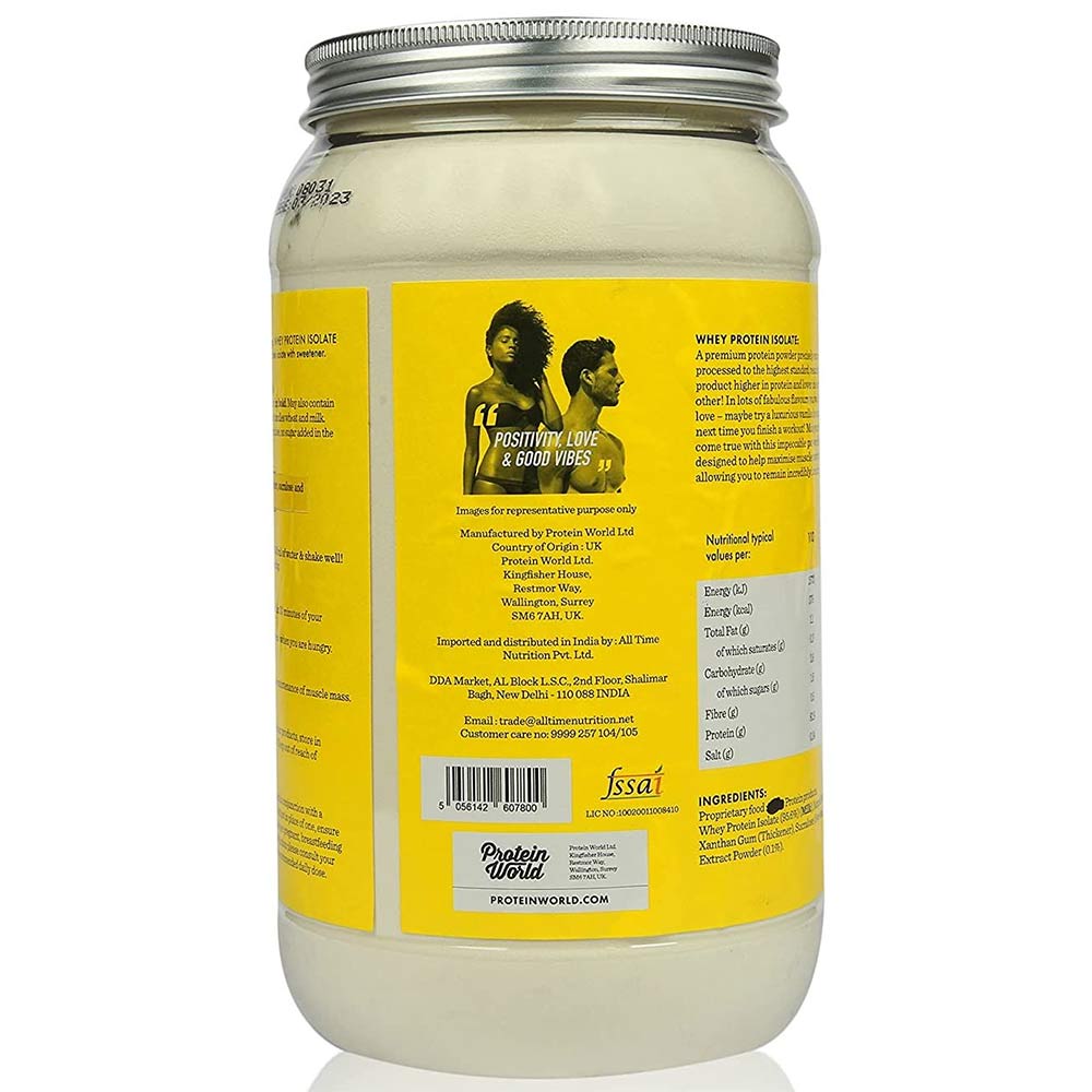 3 - Protein World Whey Protein Isolate,  2.2 lb  Vanilla Ice Cream 