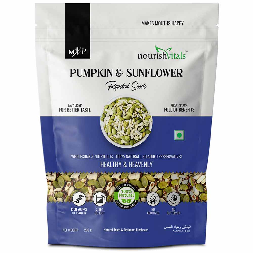 1 - NourishVitals Roasted Pumpkin & Sunflower Seeds,  Natural  0.150 kg 