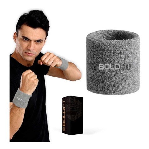 1 - Boldfit Wrist Wrap Wrist Support,  Grey  Free Size 