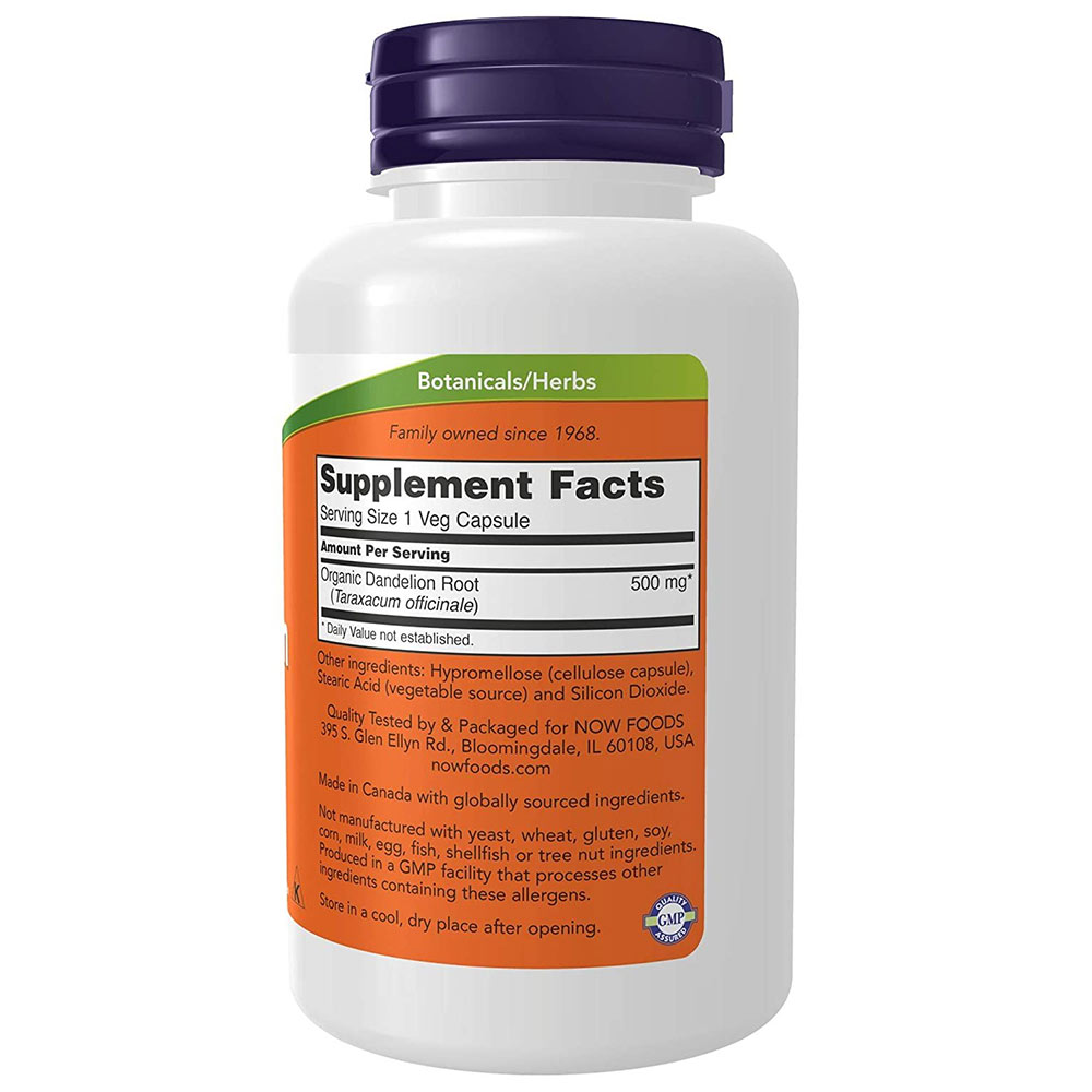 supplementinfo - Now Dandelion Root 500 mg,  100 veggie capsule(s) 