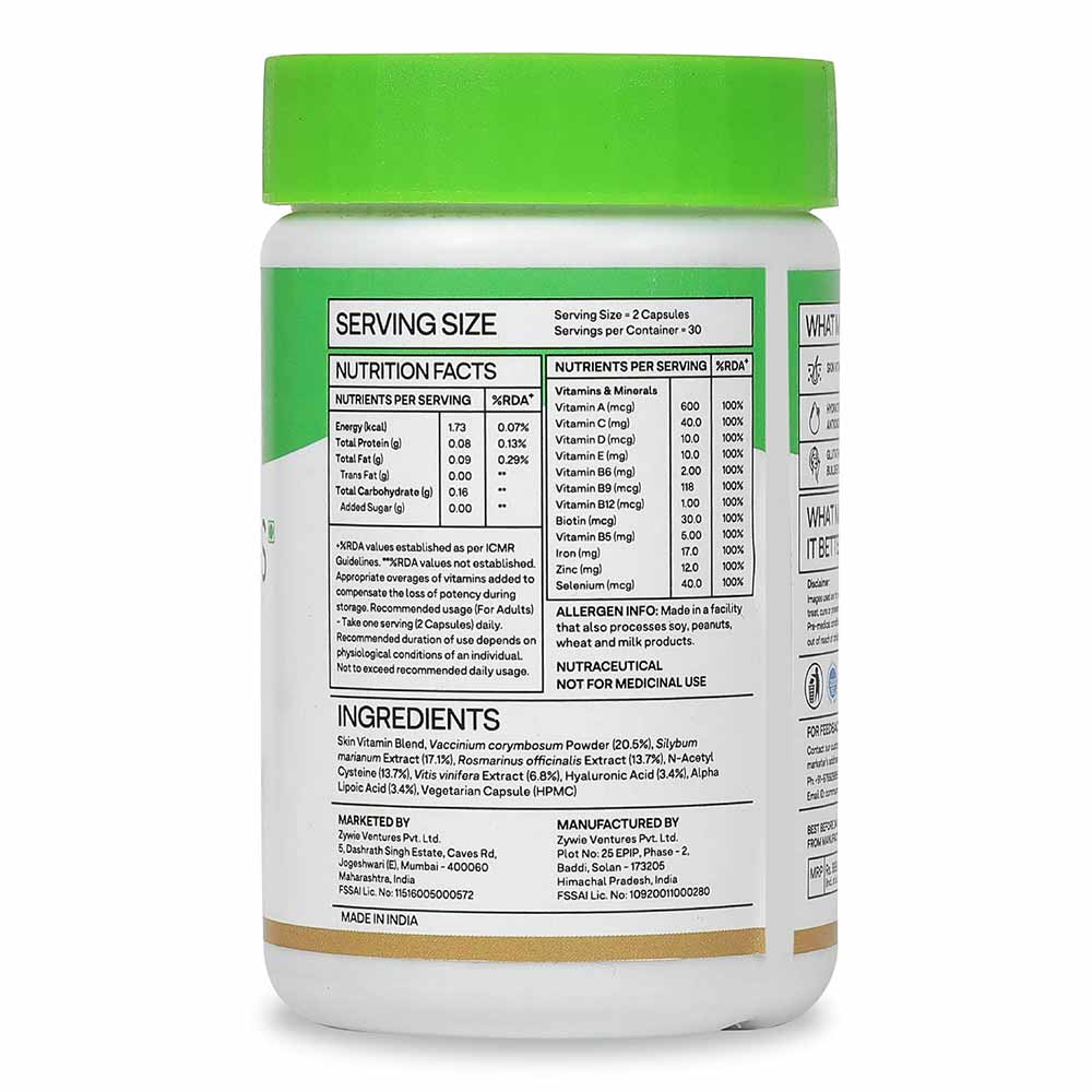 2 - Oziva Skin Vitamins,  60 capsules 