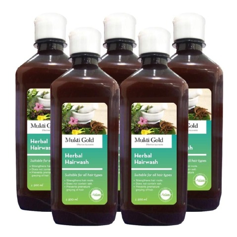 1 - Jeevan Ras Mukti Gold Hairwash Shampoo,  500 ml  for All Hair Types Pack of 3 