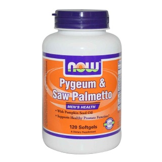 Now Pygeum & Saw Palmetto, 120 softgels