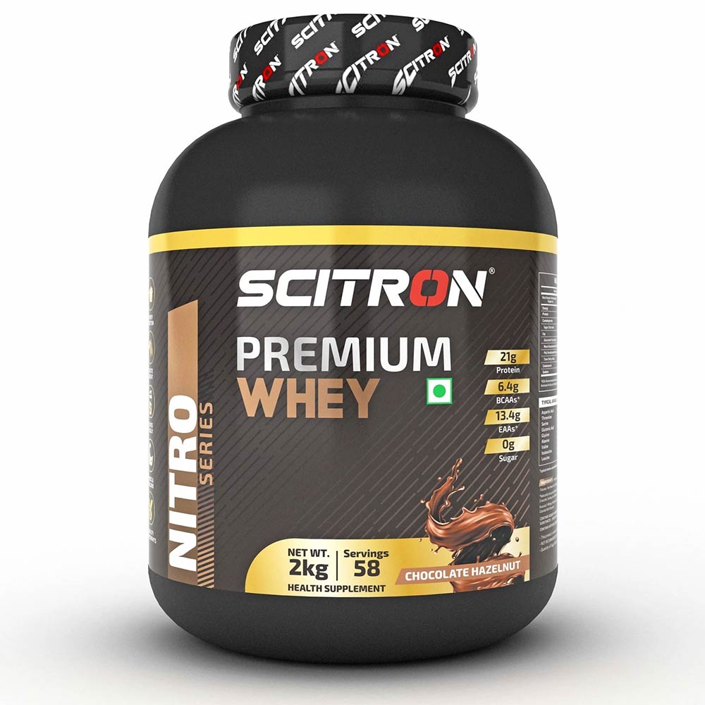 1 - Scitron Premium Whey,  4.4 lb  Chocolate Hazelnut 