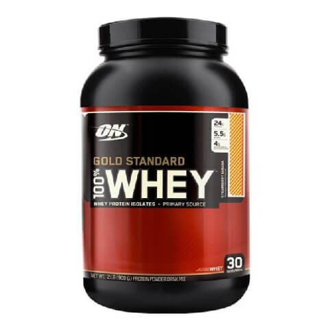 ON (Optimum Nutrition) Gold Standard 100% Whey Protein, 2 lb Strawberry Banana ON (Optimum Nutrition) Gold Standard 100% Whey Protein, 2 lb Strawberry Banana