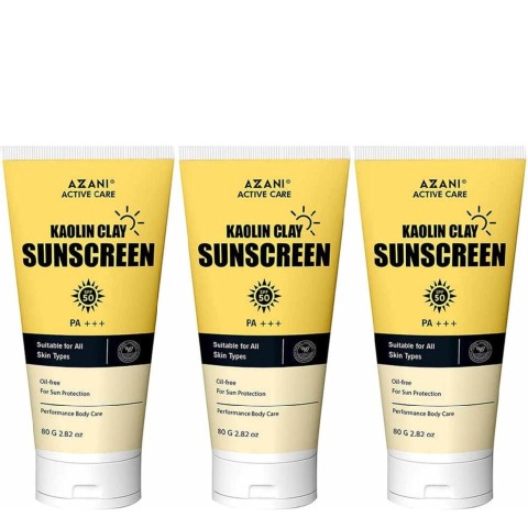 1 - Azani Active Care Sunscreen,  80 g  for All Skin Types (Pack of 3) 