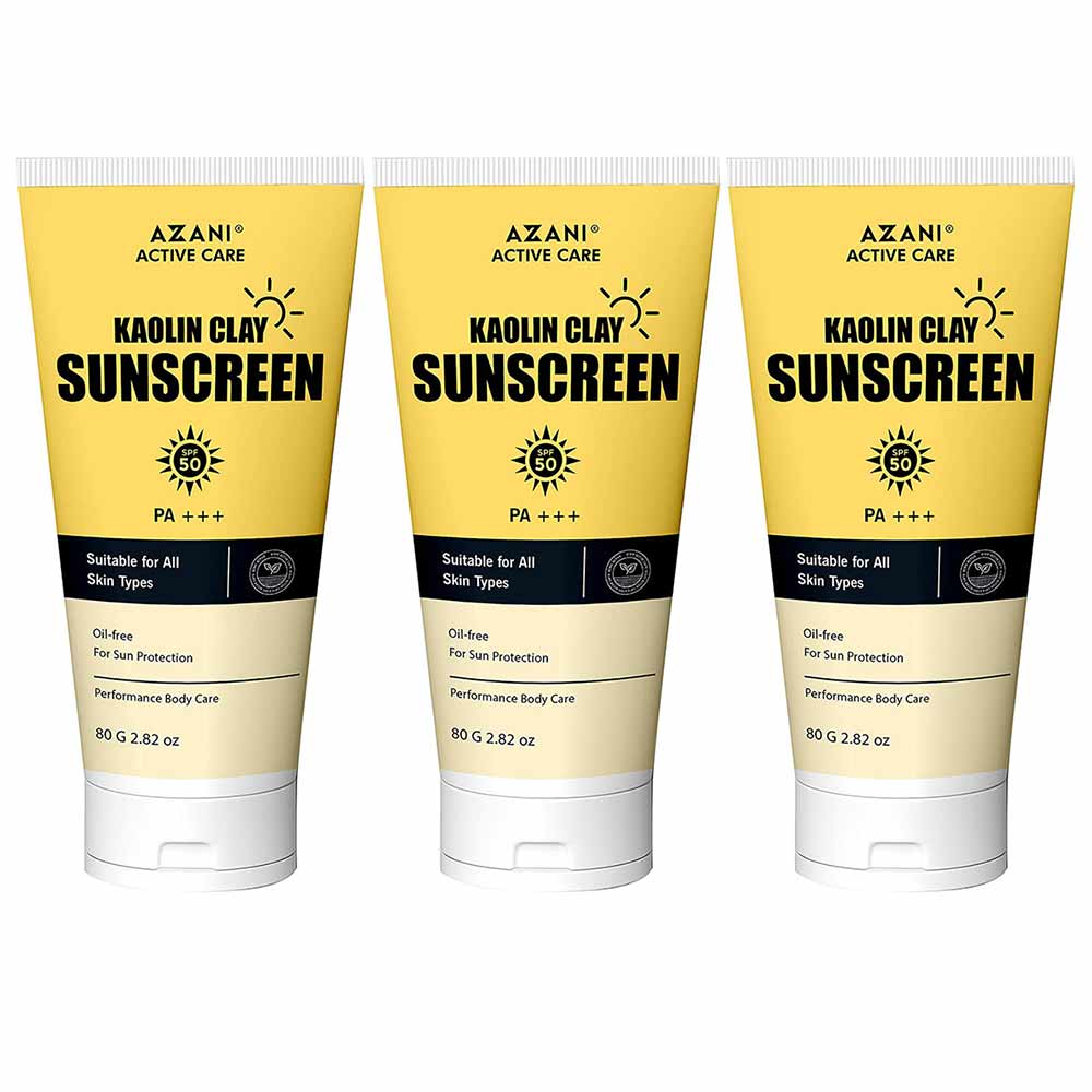 1 - Azani Active Care Sunscreen,  80 g  for All Skin Types (Pack of 3) 