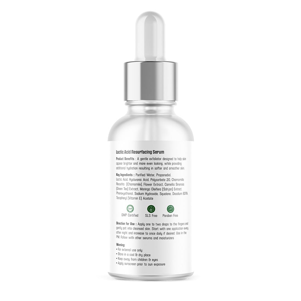 9 - Azani Active Care Lactic Acid Resurfacing Serum,  30 ml  for All Skin Types (Pack of 2) 