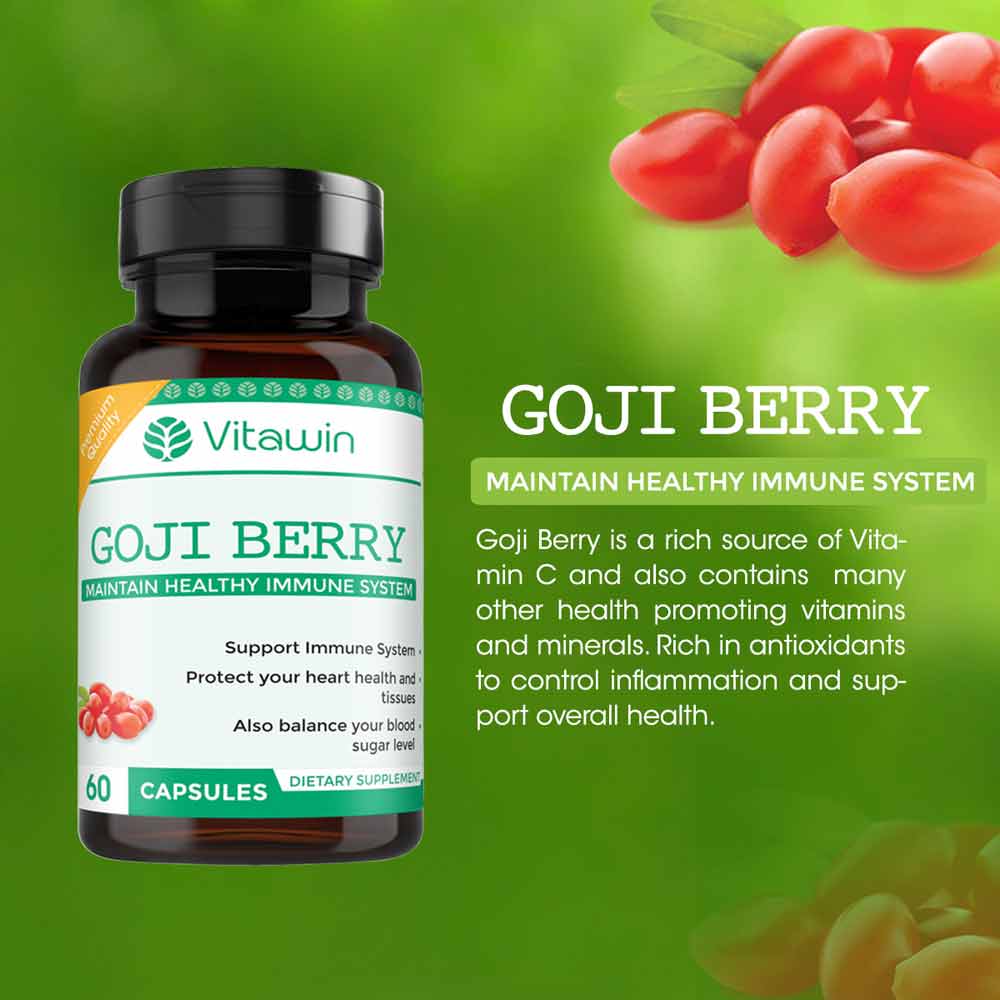 3 - VITAWIN Goji Berry,  60 capsules  Unflavoured 