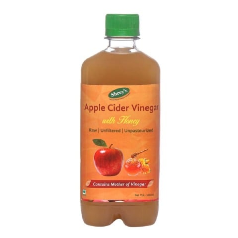 Shrey's Apple Cider Vinegar with Honey,  0.5 L  Unflavoured 