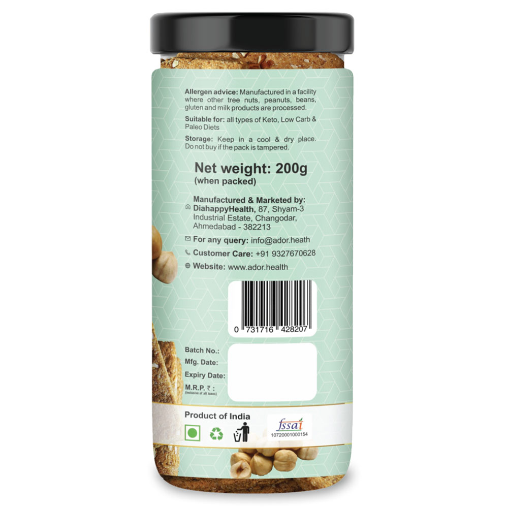 3 - Ador Health Keto Cookies,  Hazelnut  200 g 