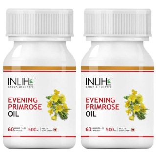 INLIFE Evening Primrose Oil (Pack of 2), 60 capsules