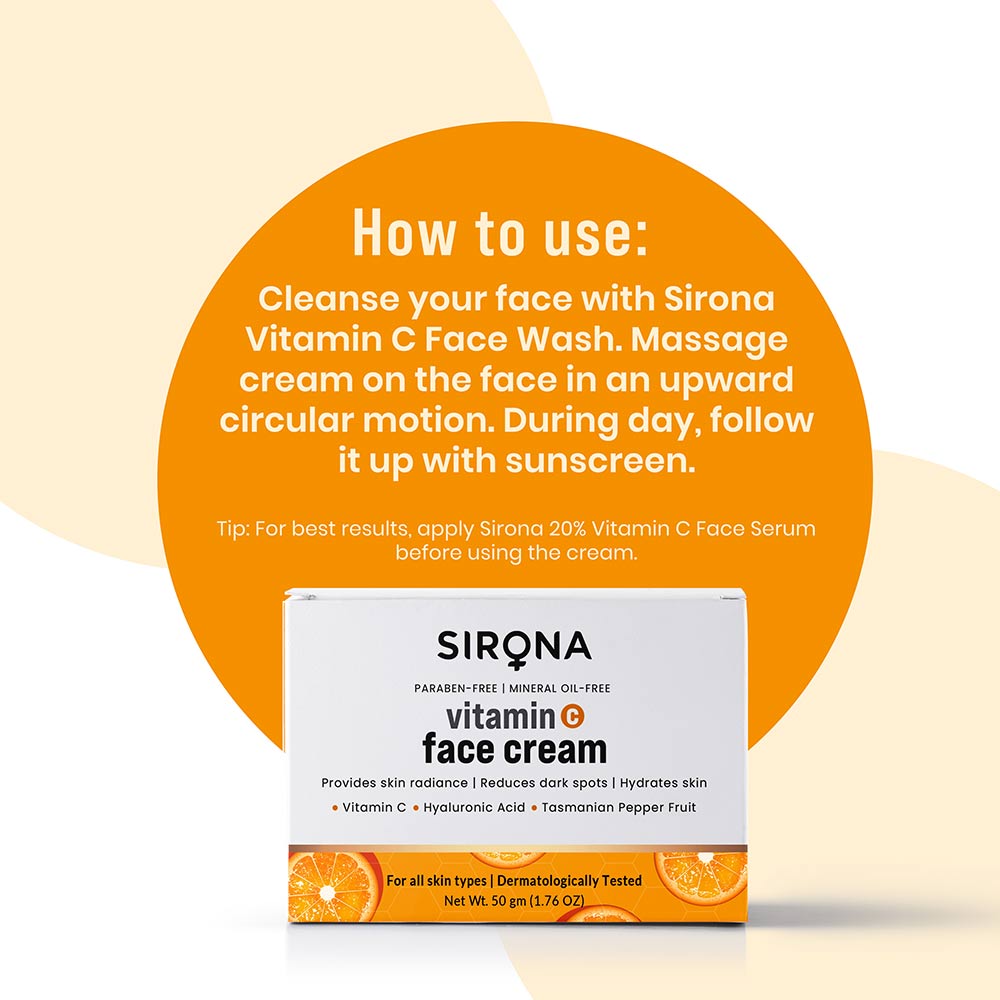 7 - Sirona Vitamin C Face Cream,  50 g  for All Skin Type 
