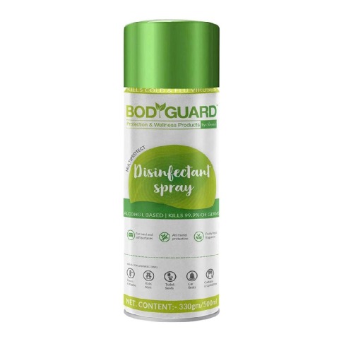 1 - BodyGuard Multiprotect Disinfectant Spray,  Fruity Floral  500 ml  Kills 99.9% of Germs 