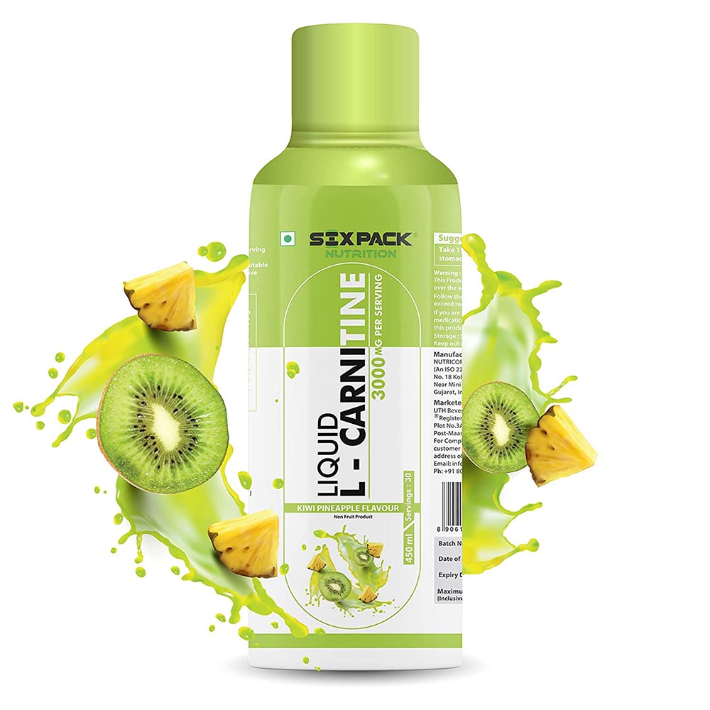 2 - Six Pack Nutrition Liquid L-Carnitine 3000 mg,  450 ml  Kiwi Pineapple 