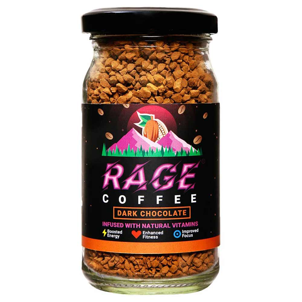 1 - Rage Coffee Premium Arabica Instant Coffee,  50 g  Dark Chocolate 