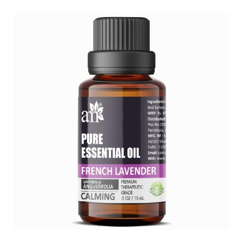 1 - AromaMusk Pure Essential Oil, 15 ml French Lavender - Calming