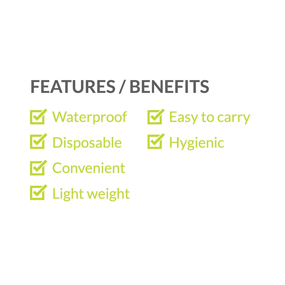 4 - PeeBuddy Waterproof Toilet Seat Cover,  5 Piece(s)/Pack  Avoid Direct Contact with Unhygienic 