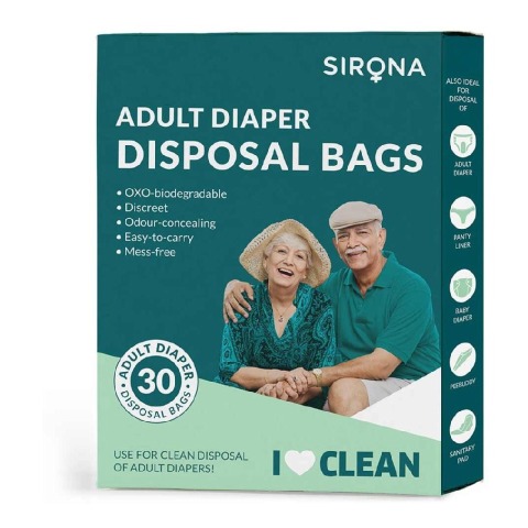 1 - Sirona Diaper Disposal Bags,  30 Piece(s)/Pack  for Men and Women (Adult) 