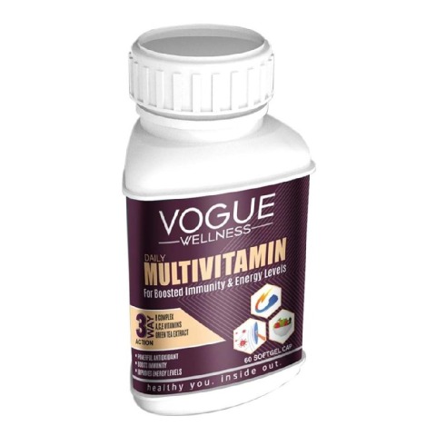 1 - Vogue Wellness Daily Multivitamin,  60 softgels  Unflavoured 